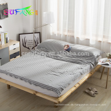 Home Bettwäsche / neue Art 100% Baumwolle stricken japanischen einfachen Stil einfarbig Bettwäsche-Sets